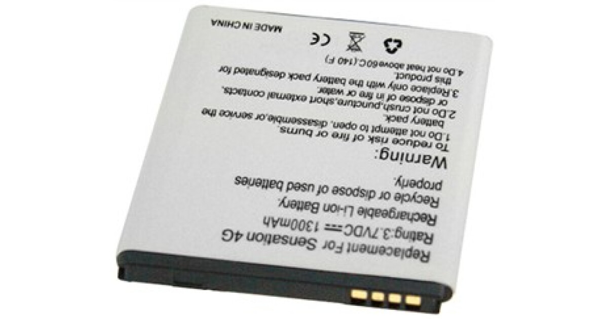 vhbw - Batteria 1700mah (3.7v) Sostituisce Adatto Per Htc Sensation, G14, Z710e