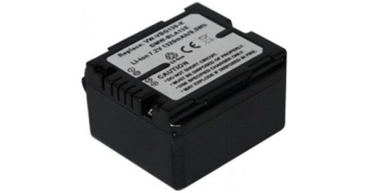 vhbw batteria sostituisce Panasonic VW-VBG260, VW-VBG130 per videocamera camcorder (700mAh, 7,2V, Li-Ion) con infochip