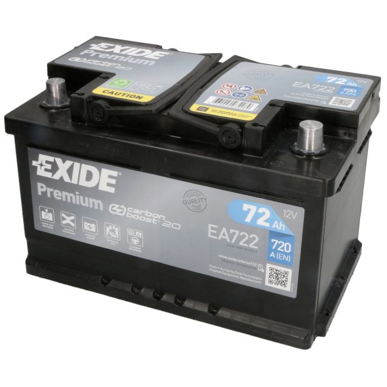 Akumulator Exide premium EA722 | MAKS POWER