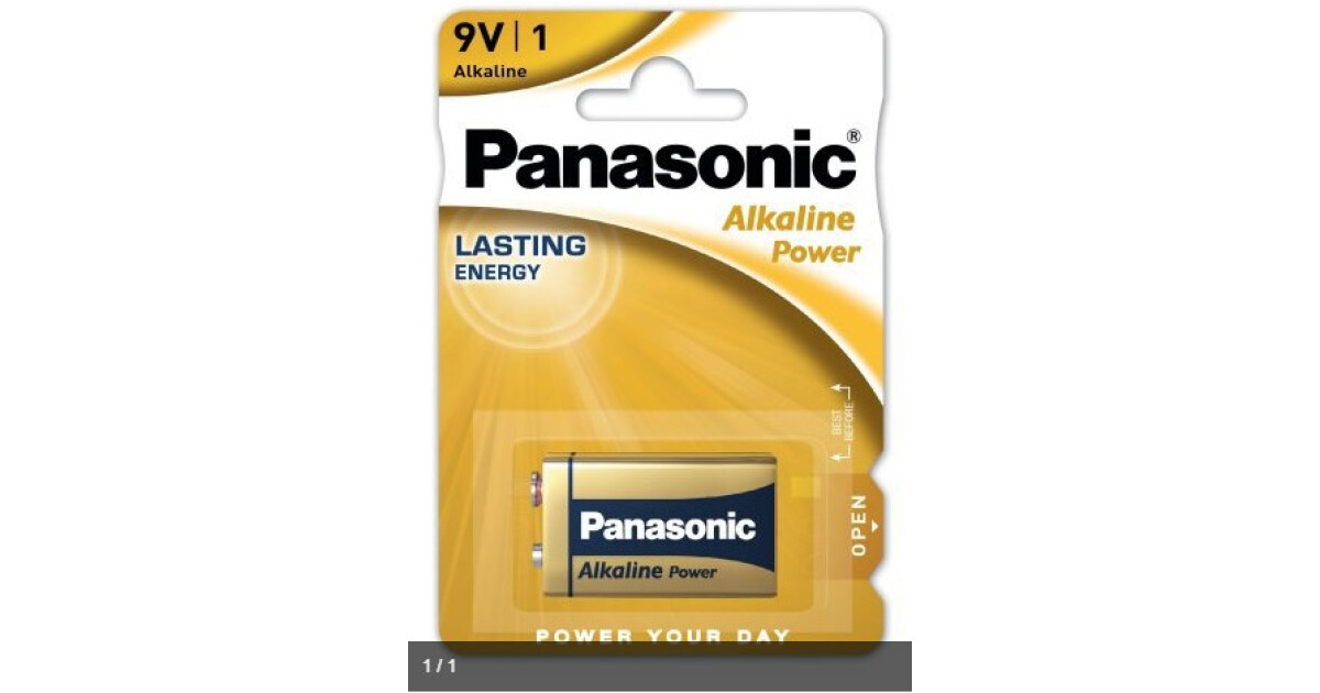 Panasonic Alkaline Power 6LR61 9V Blister MAKS POWER