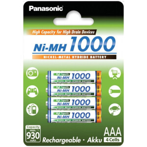 Panasonic HR03/AAA NiMh 1000mA