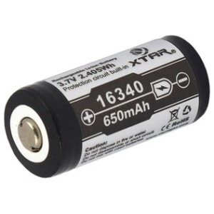XTAR CR123 punjiv 3,7V 650mAh