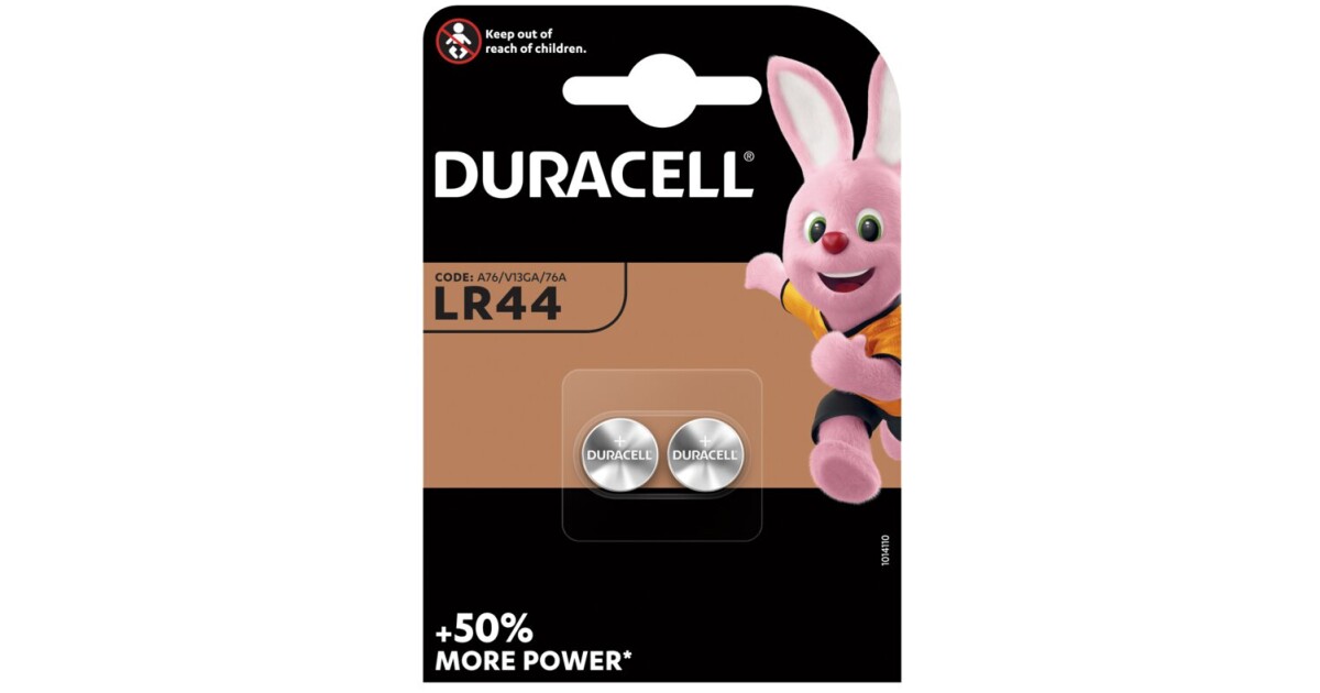 Duracell LR44 Knopfbatterien – 4 Stück Im Blister, Alkaline, Lange Haltbarkeit