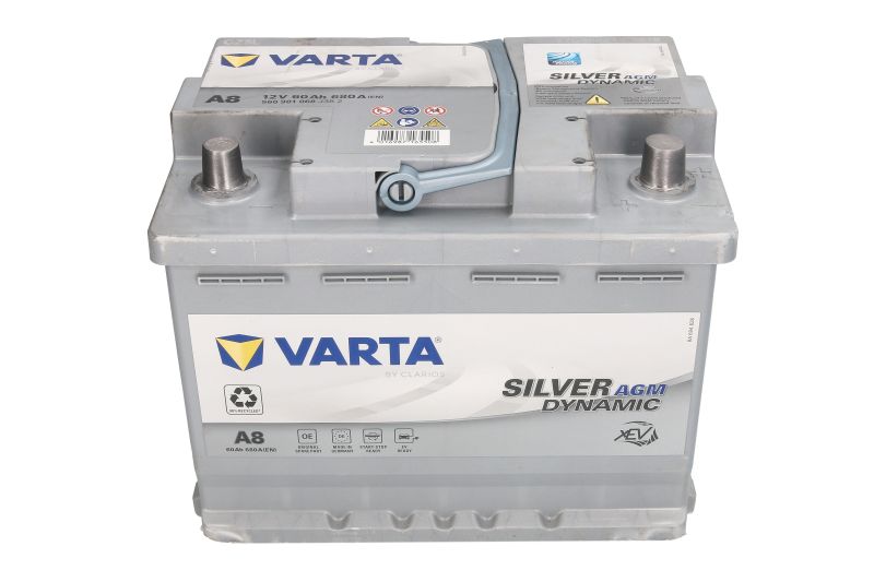 Batería Varta Silver Dynamic AGM 12V 60Ah 680A – Para Vehículos