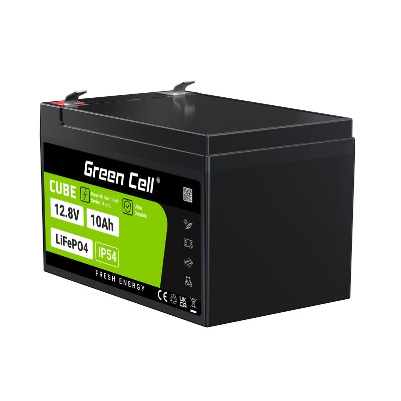 green-cell-cube-lifepo4-leisure-battery-10ah-128v-128wh-solar-battery-for-ups-power-and-emergency-lighting-monitoring